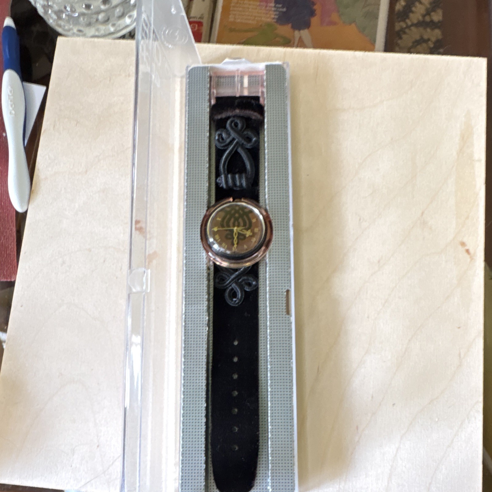 1995 Swatch Midi Pop Smooth Velvet PMB102 – works missing tassel