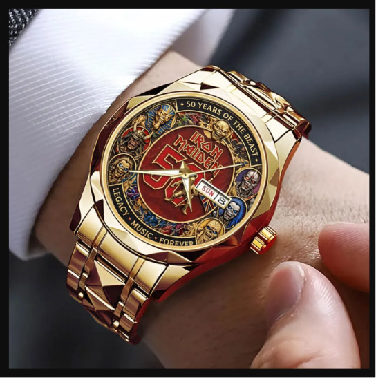 New HOT Maiden 50 Years of the beat Alloy Luxury Quartz Watch