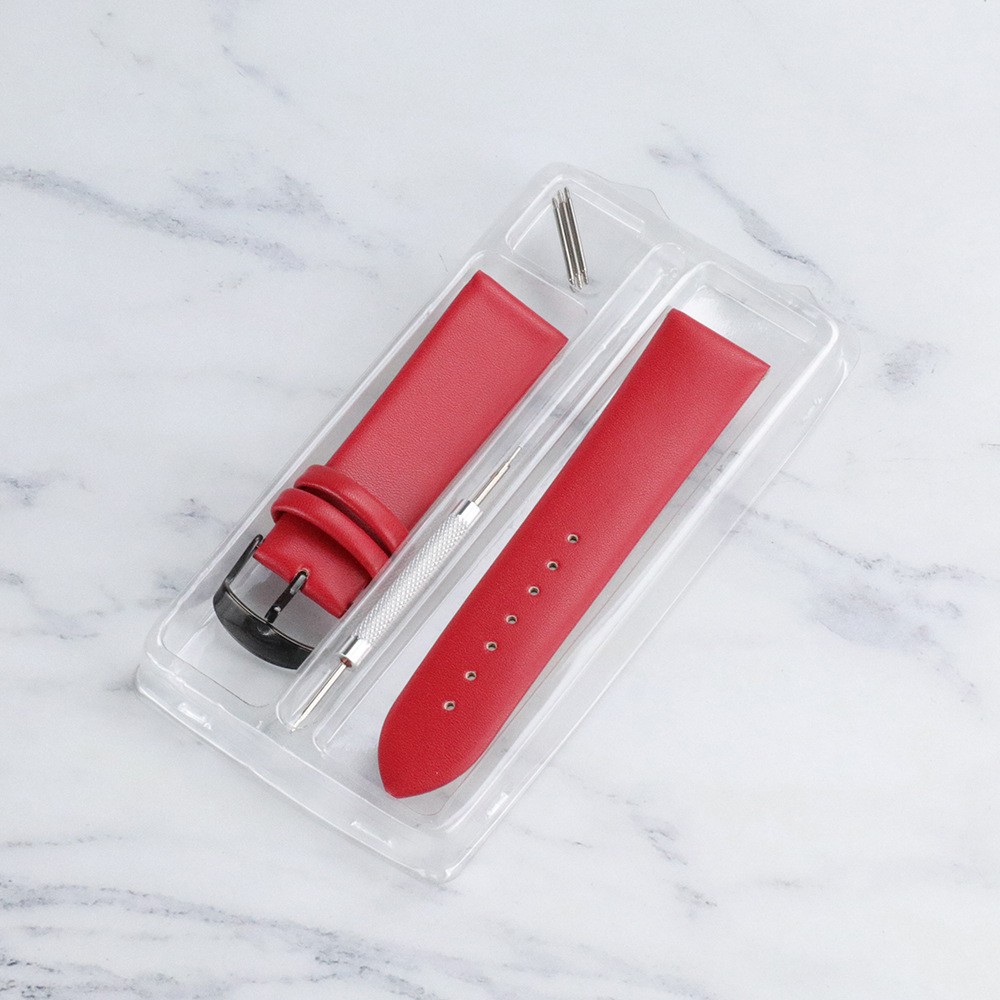 High quality genuine leather watch strap boxed needle buckle wristband 20mm 22mm