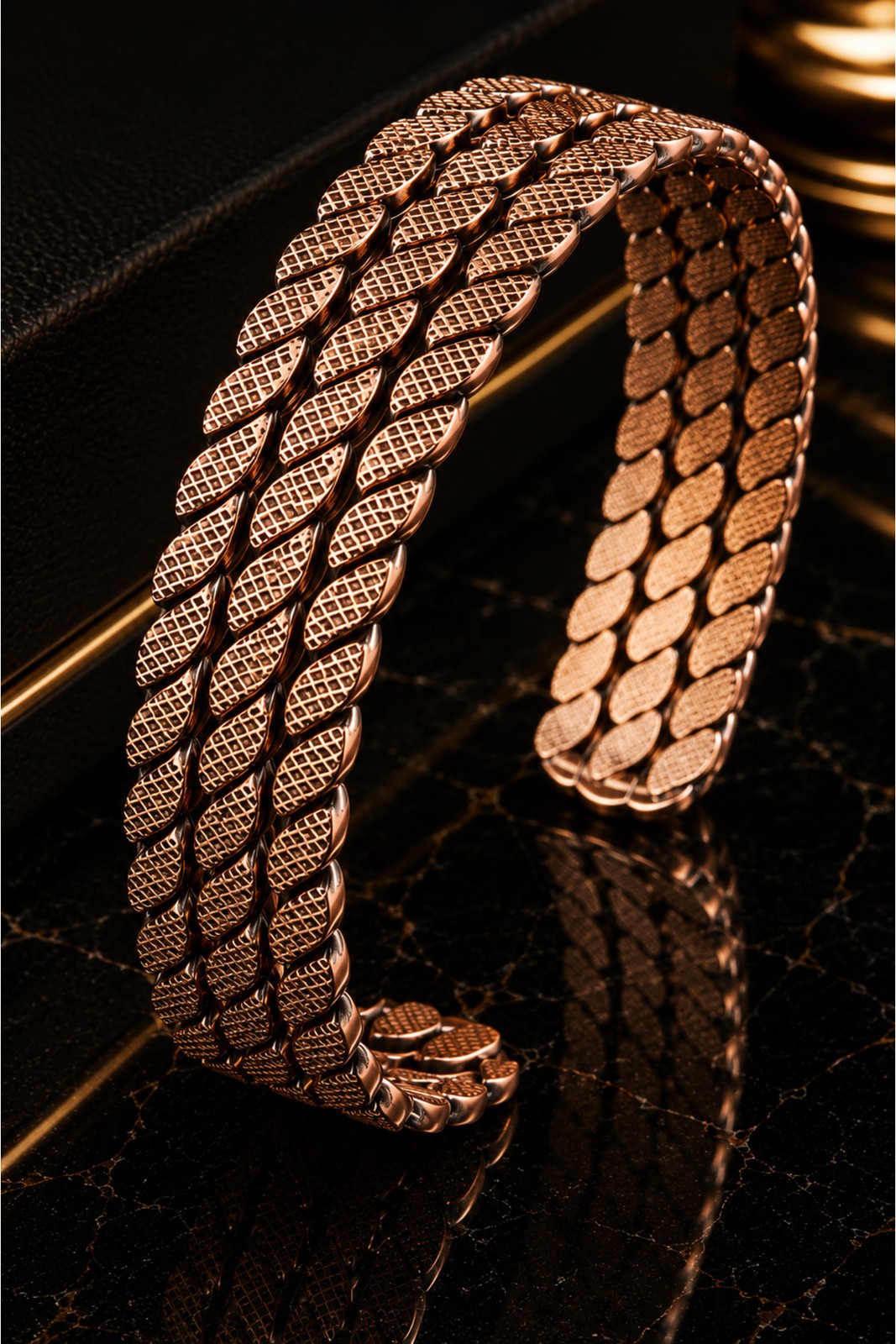Unisex �ok S�ral� Copper Bracelet Geni� Design Adjustable Authentic ve G��l�