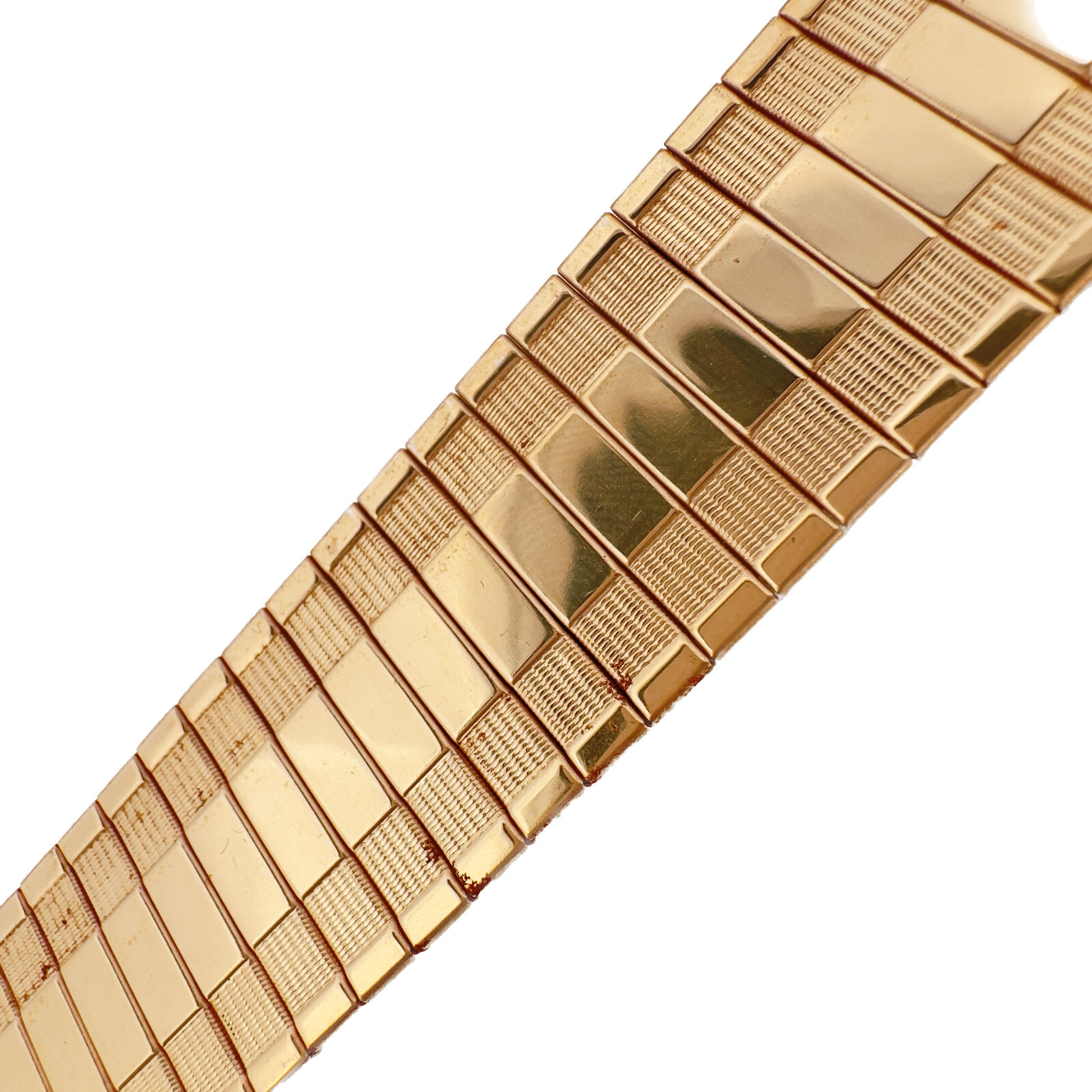 Vintage 16mm to 22mm Speidel Men’s Wristwatch Band Steel Textured & High Polish