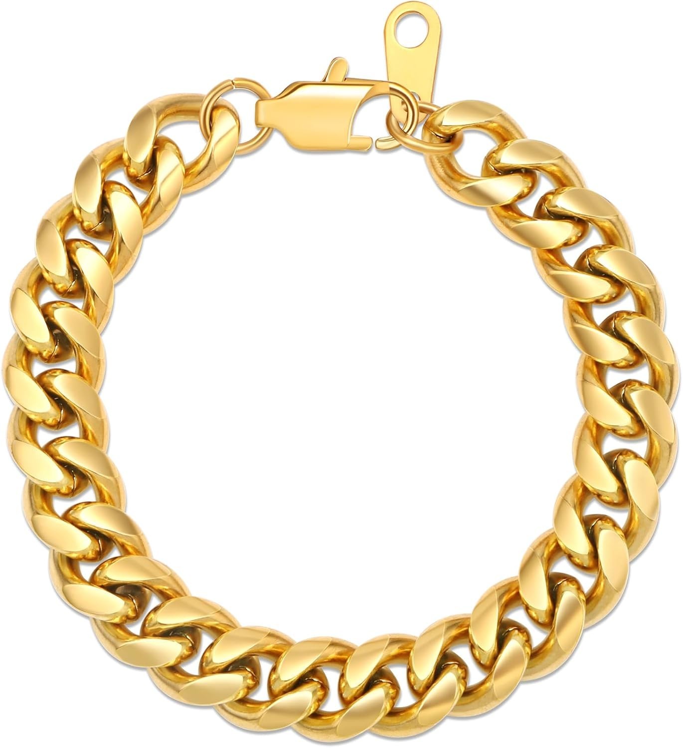 Durable and Stylish 7.5 Inch Stainless Steel Cuban Chain Bracelet – Gift Boxed