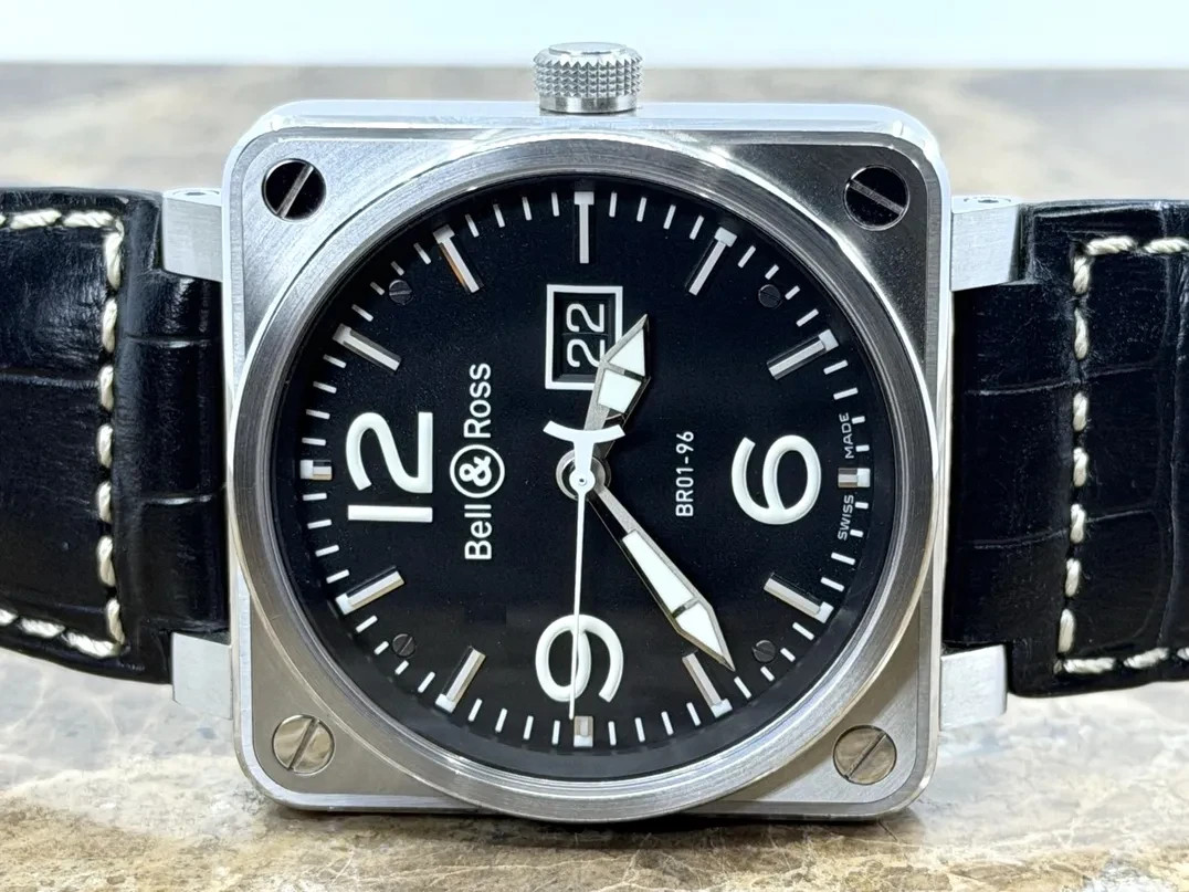 Bell & Ross BR01-96 Big Date Automatic 46mm with 4 sets of Straps Box Booklets