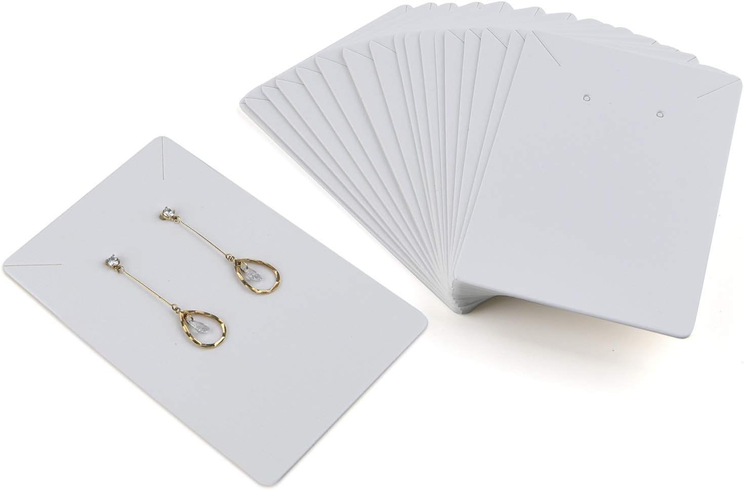 120 Pieces Earring Necklace Display Cards Jewelry Holder Cards Paper Tags with 1