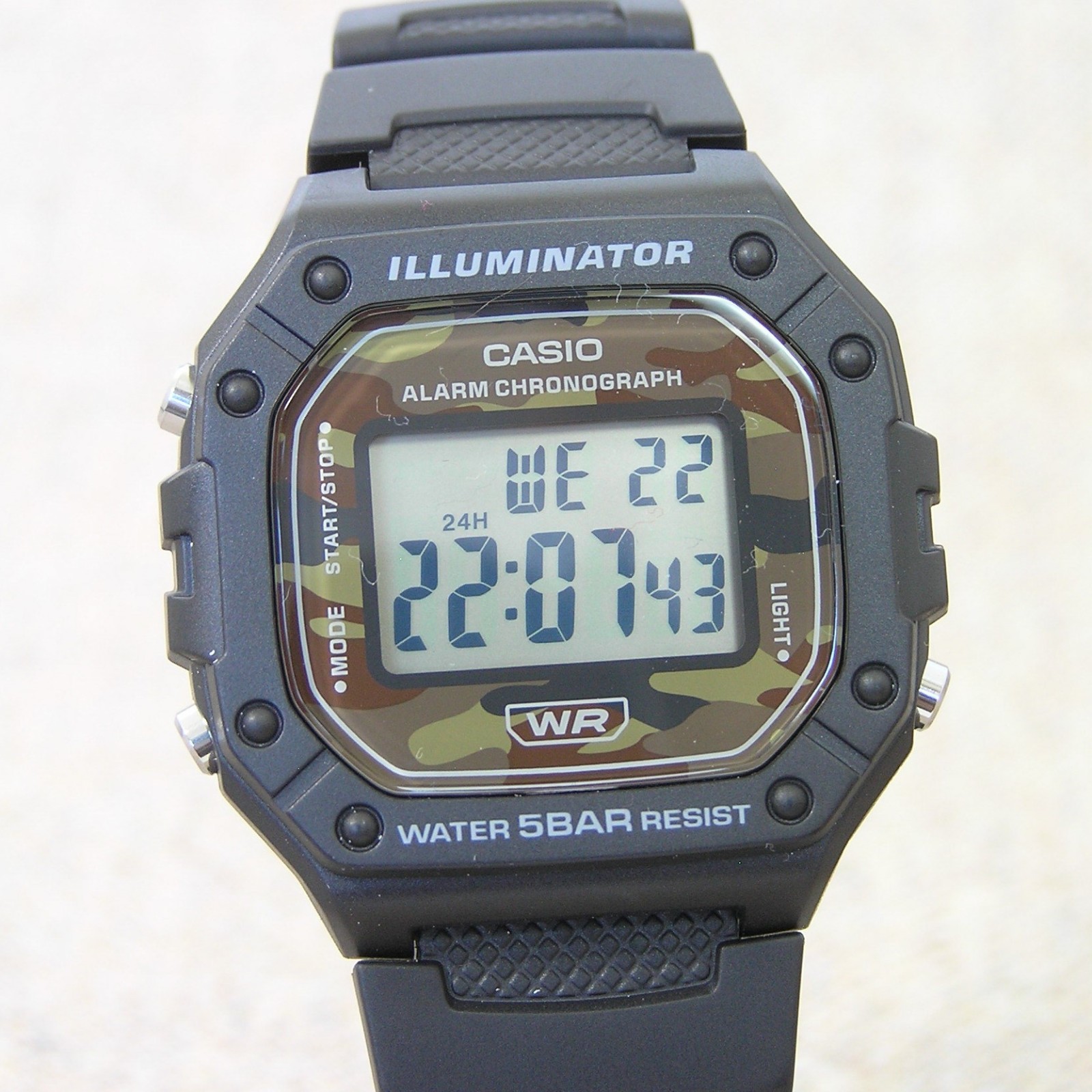 UK STOCK CASIO W-218H-5BJF Japan Exclusive Digital Watch Classic Imported Model