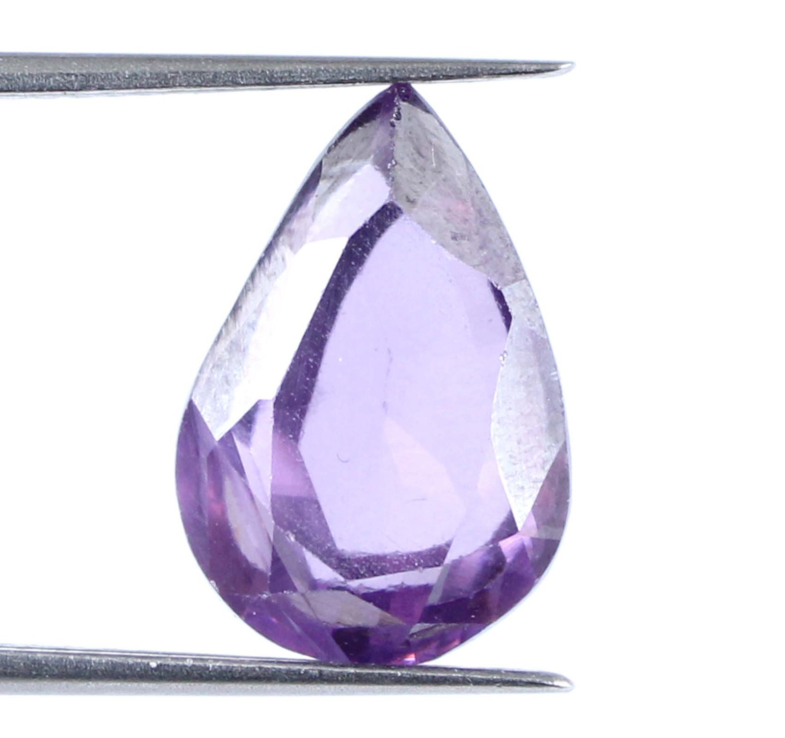 10.95 Carat Natural Purple Zircon 13 x 9 mm Pear Cut Gemstone Certified T11608