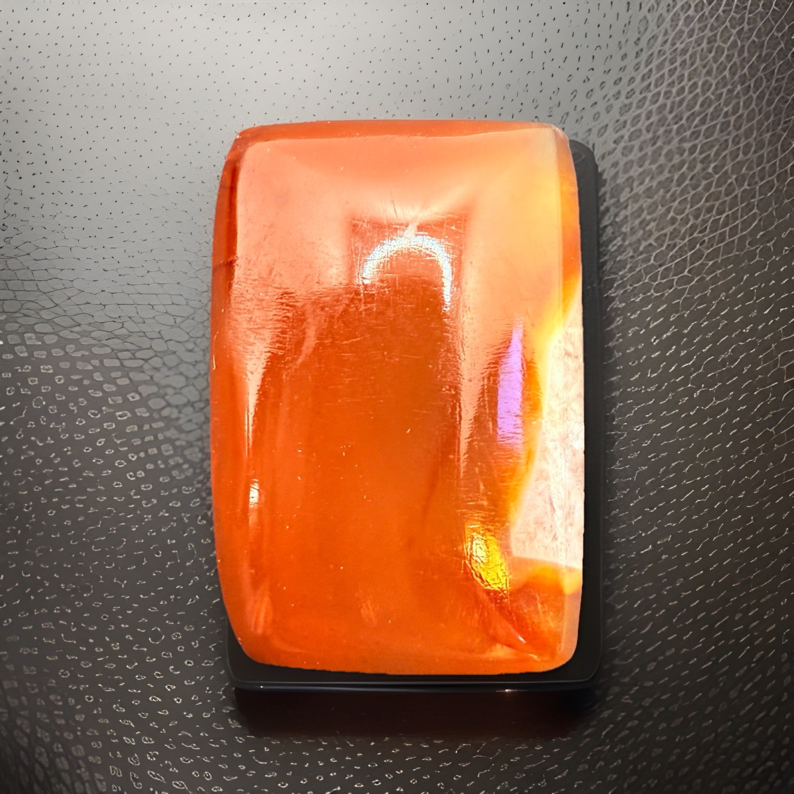 Gemstone Cabochon Carnelian Flat Back Rectangle