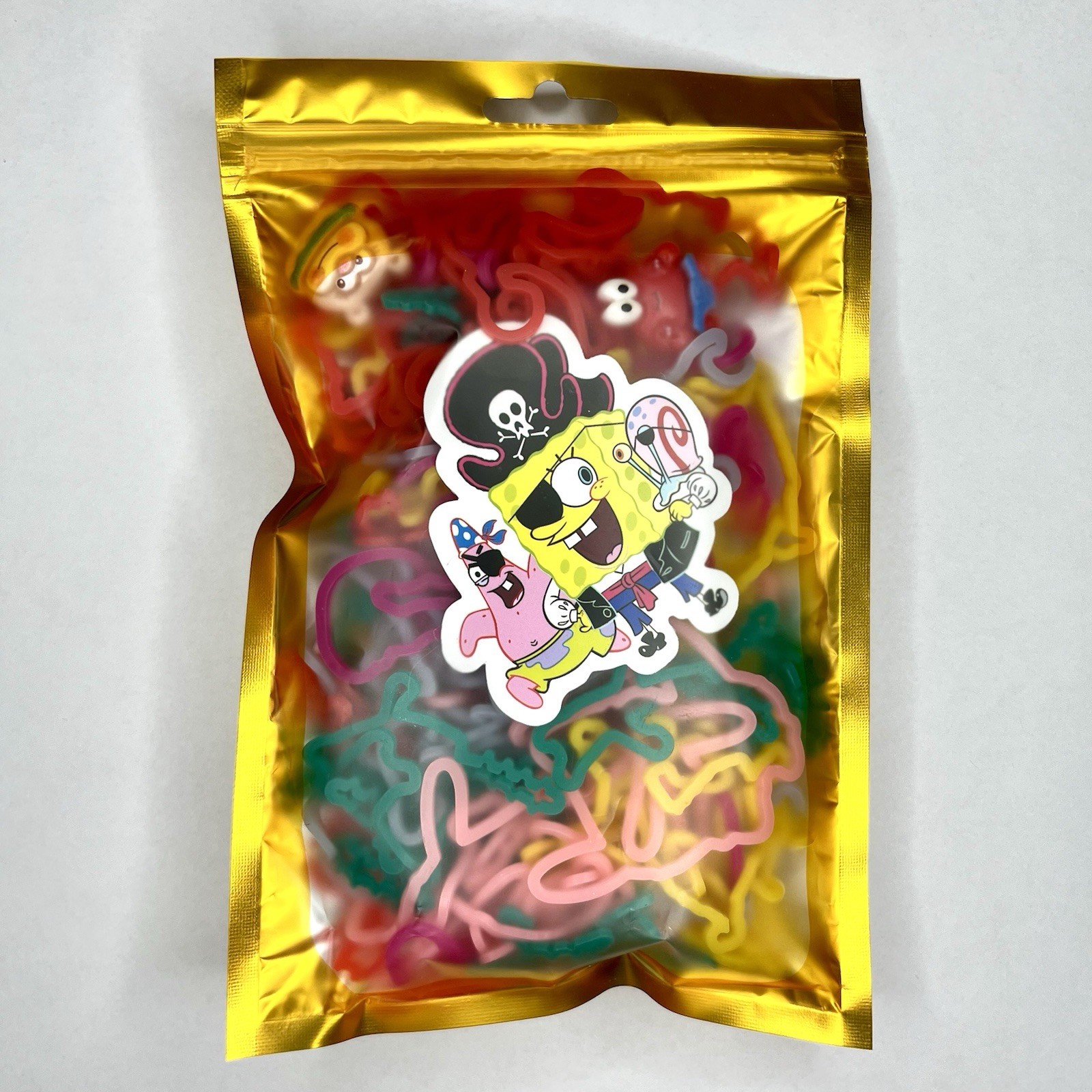 Sillybandz SpongeBob Party 100 Pack Shaped Silicone Bracelets NEW