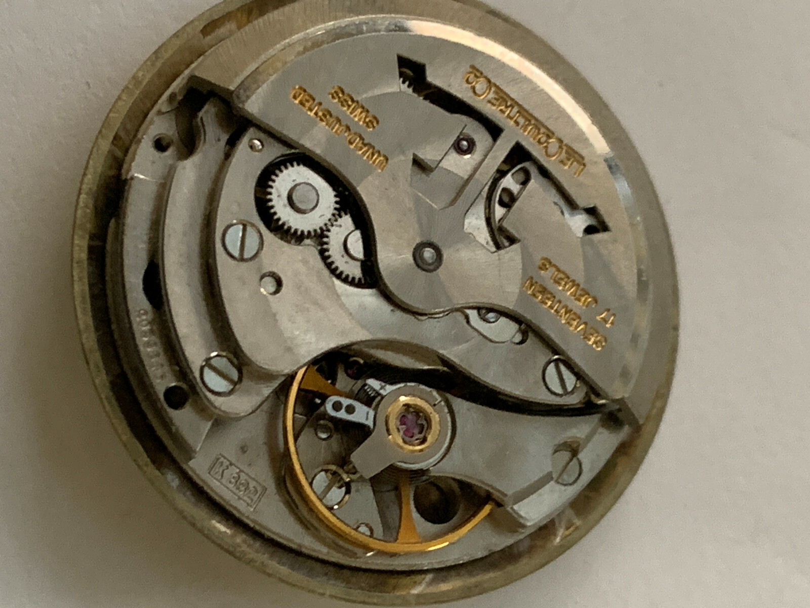LE COULTRE 882 MOVEMENT COMPLETE WITH DIAL AND HANDS (4 markers on dial missing)