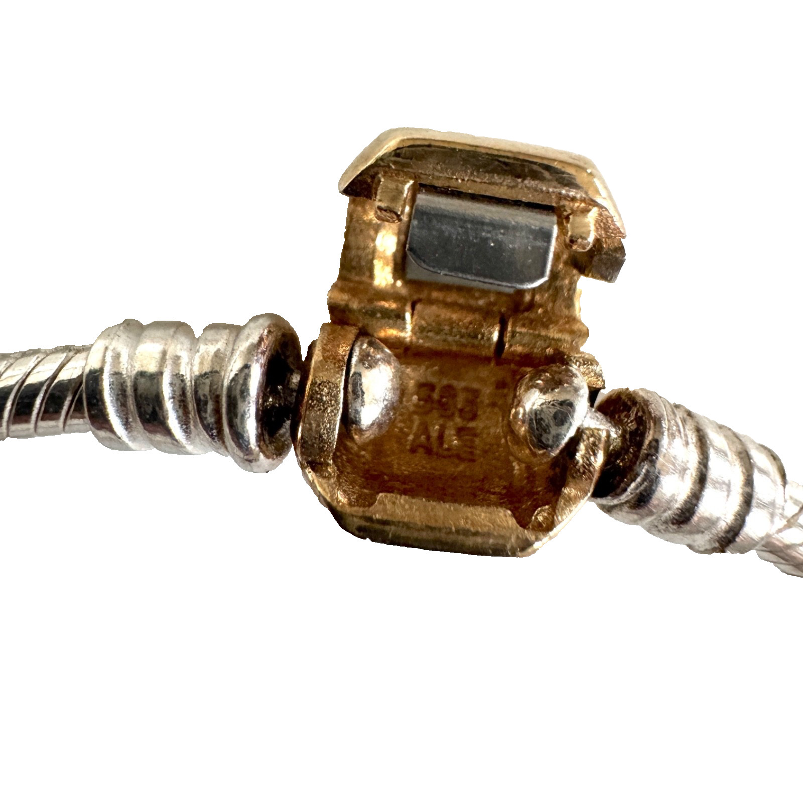 Authentic Pandora 14k gold Clasp Two Toned Bracelet 590702HG – 21cm or 8.3″