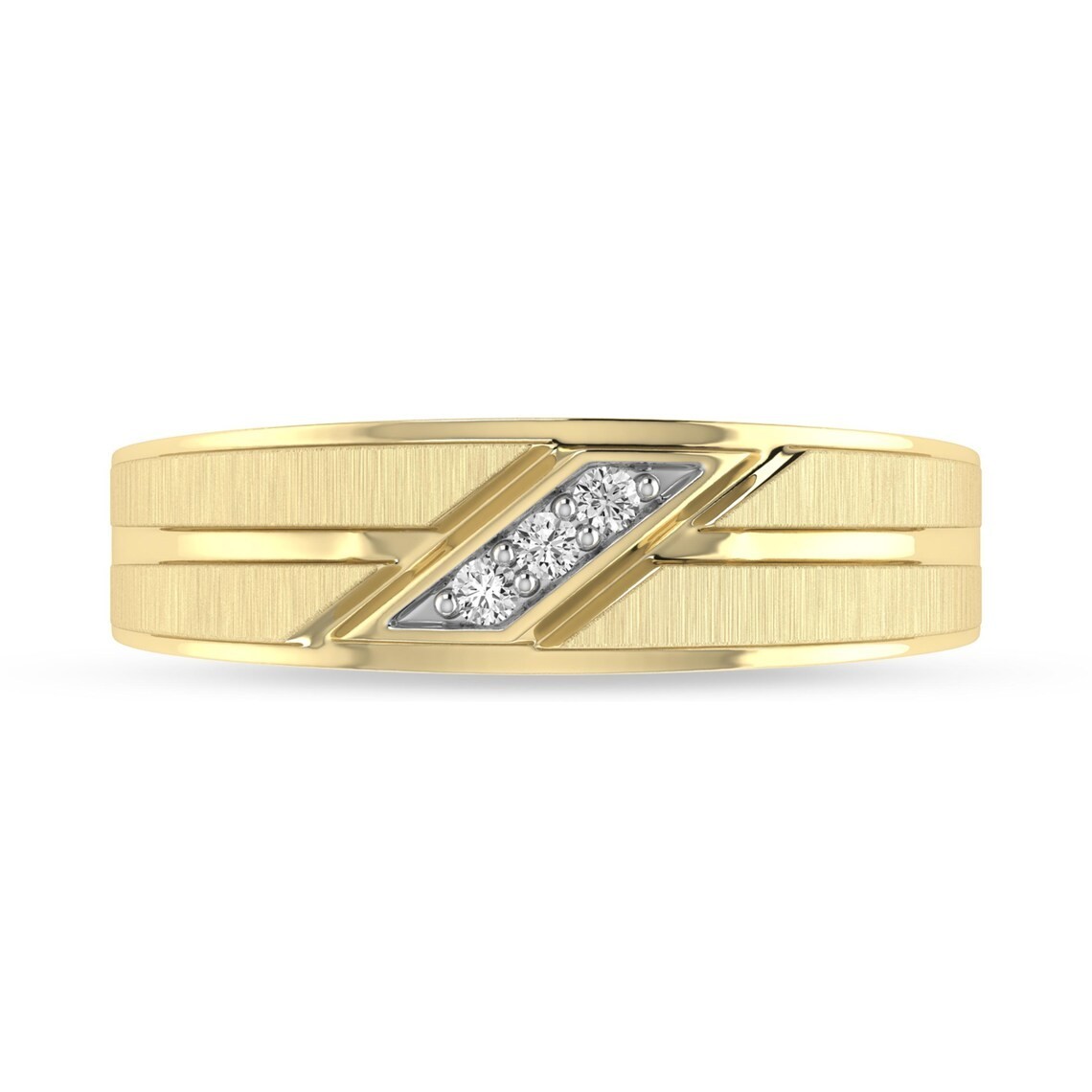 Vintage Diamond Band Ring 10K Yellow Gold Same Day Ship Free LGD Stud Gift