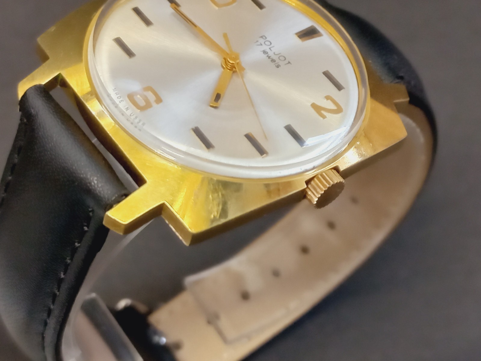 Soviet Vintage Watch Raketa, Rare Mechanical Gilded Watch USSR