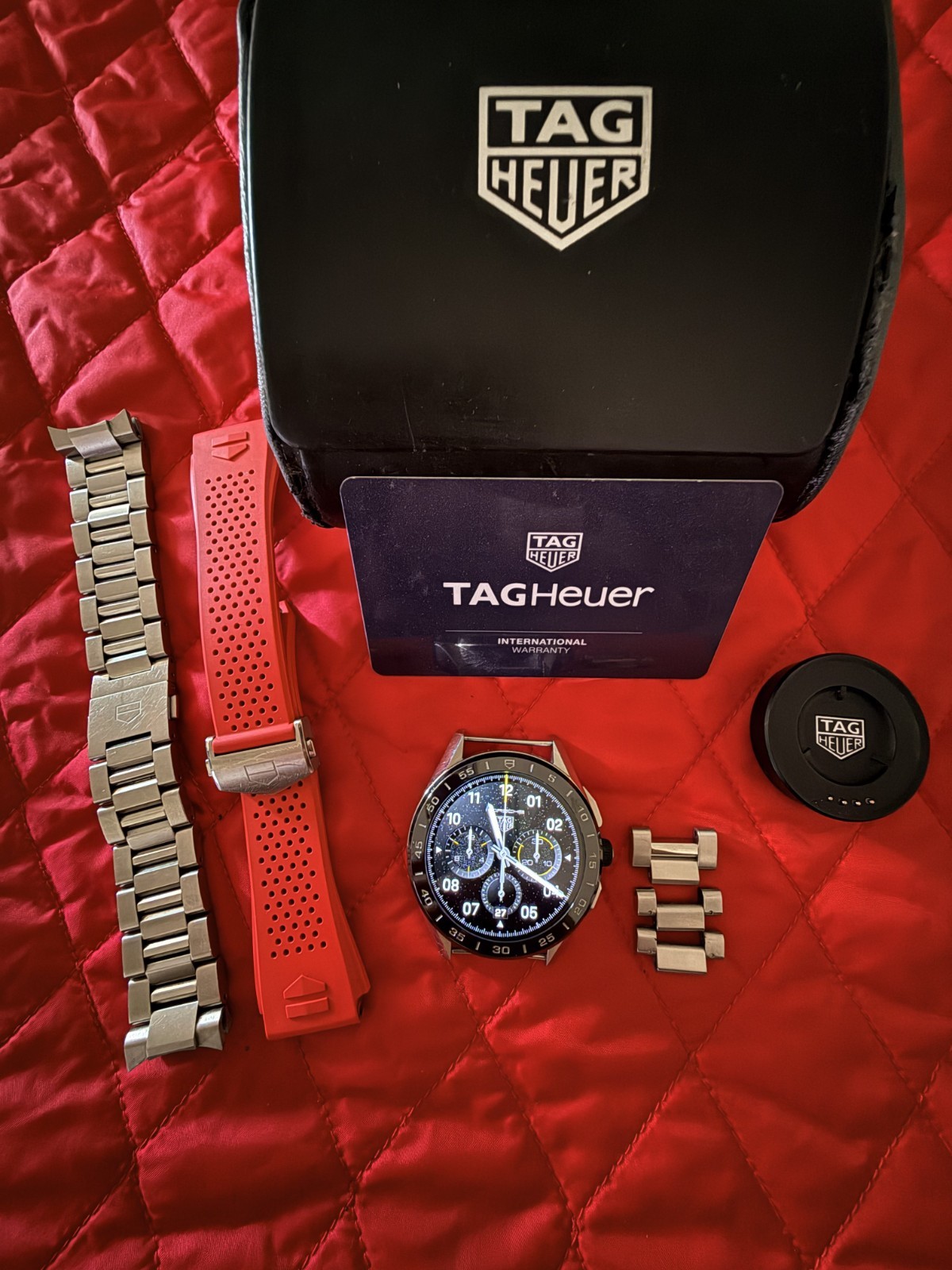 TAG Heuer SBG8A E3 Connected Men’s Stainless Steel with 2 bands