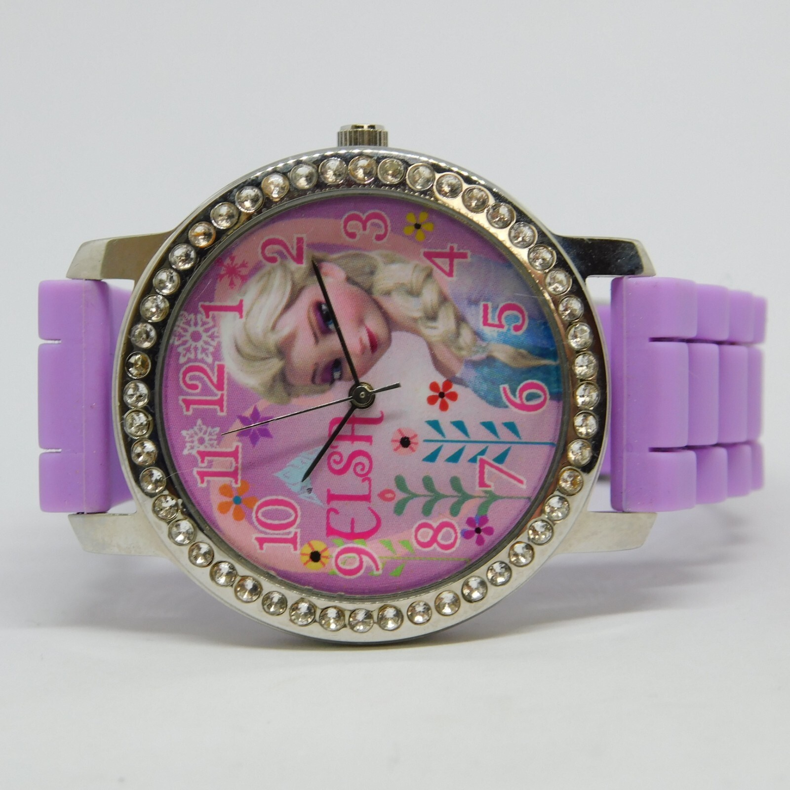 Disney Elsa ACSP-XM-061015 Crystals Quartz Analog Women’s Watch New Battery