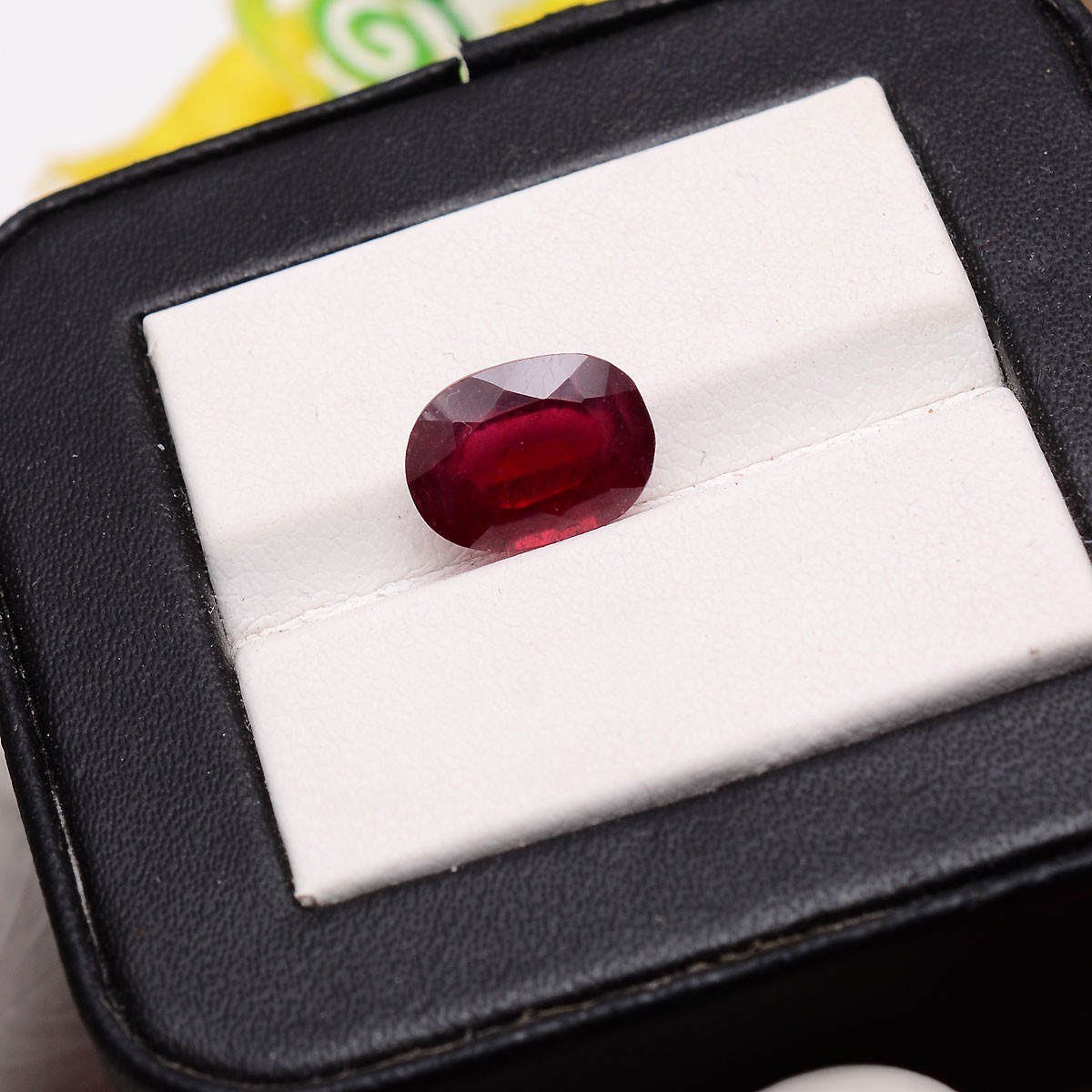 3.10 Cts Natural Mozambique Ruby 10.50mmx7.90mm Oval Cut Sparkling Red Gemstone
