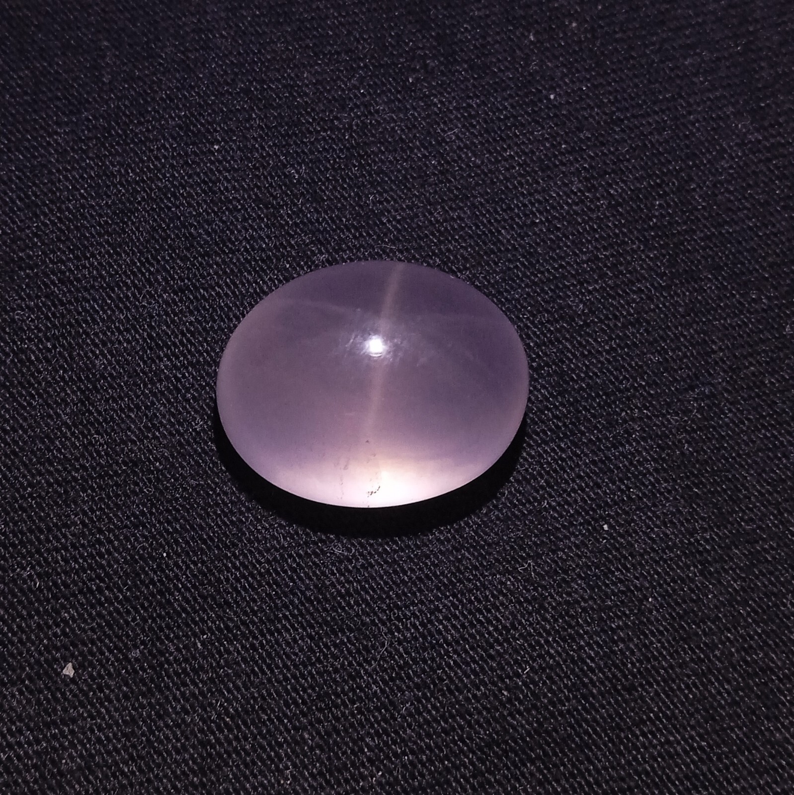 28 Carat 18.6×14.5×14.2 MM Natural Rose Quartz Crystal 6 Ray Star Oval Cabochon