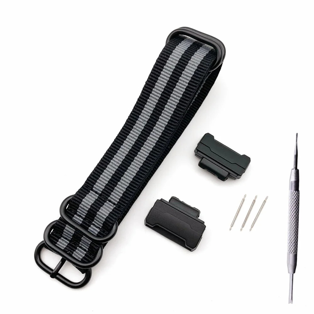 Nylon Watch Band Strap for DW-5600 GA-110 GW-M5610 16mm Adapter Connector Parts