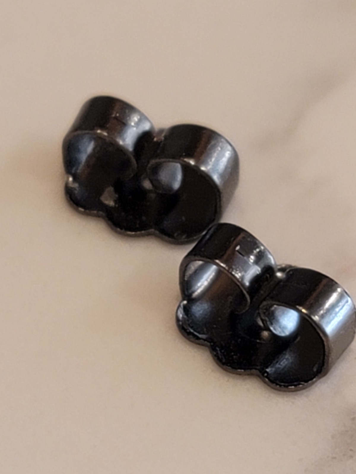 Avon Black Diamond Color Drop Earrings Gunmetal Gray Crystal Dangle 2007
