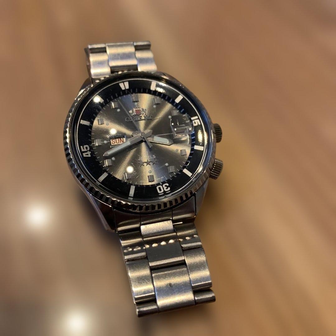 Orient King Master Automatic Wrist 18.5cm 7.3in 1990s Revival Retro