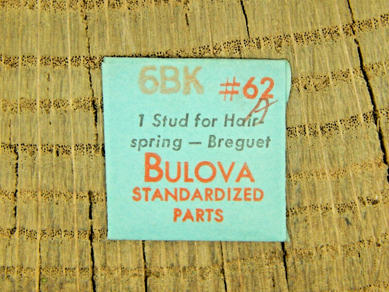 Genuine Bulova 6BK Stud Part Number 62A Watch Part NEW OLD STOCK