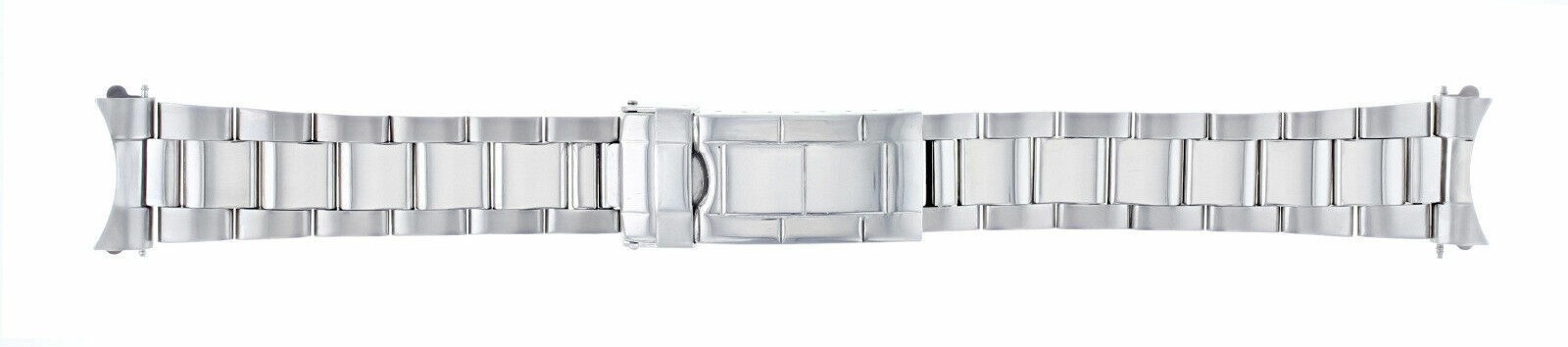20MM OYSTER WATCH BAND BRACELET FOR ROLEX EXPLORER SHINY CENTER FLIP LOCK 78390