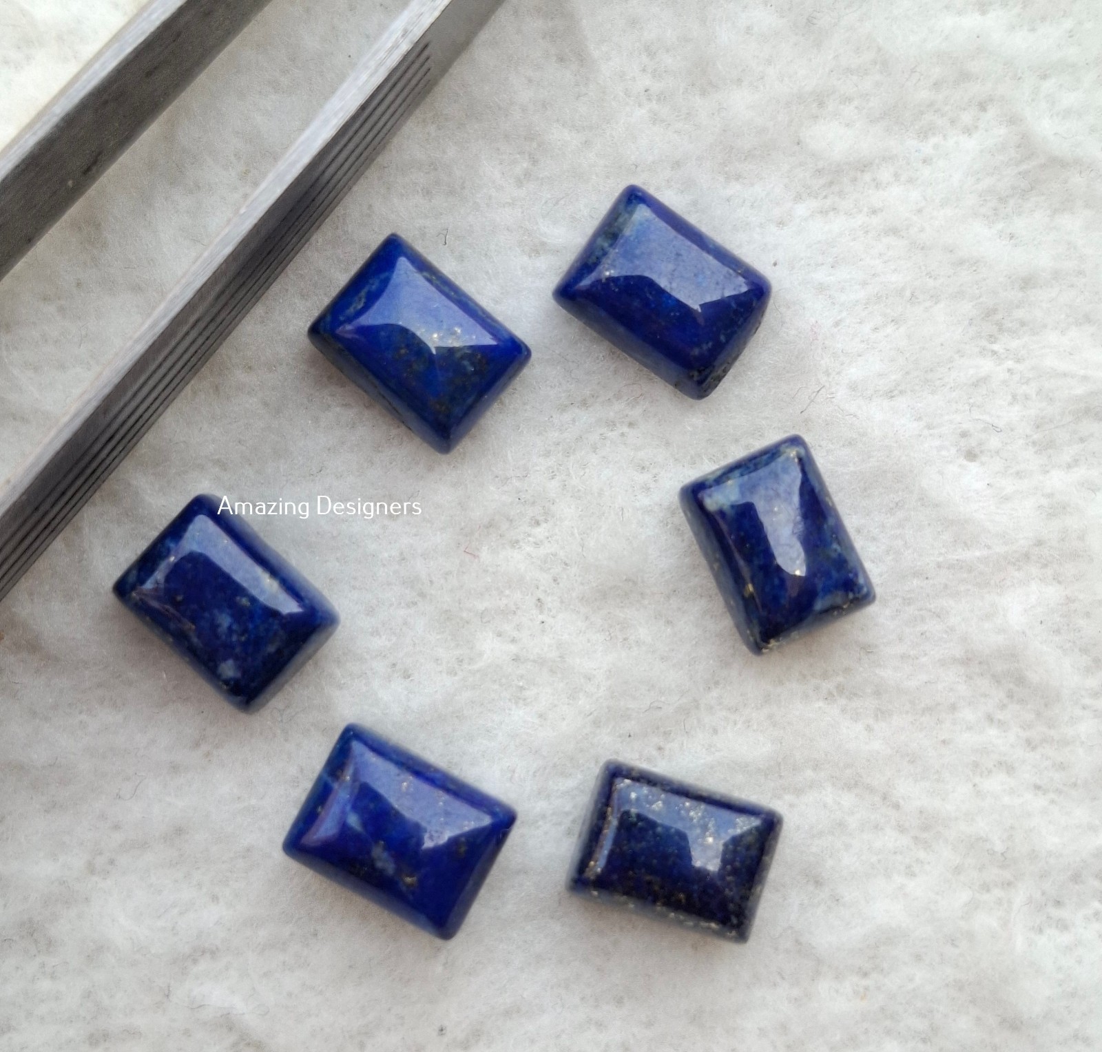 Natural Lapis Lazuli Rectangle Cabochon 6x8mm to 20x25mm Loose Gemstone