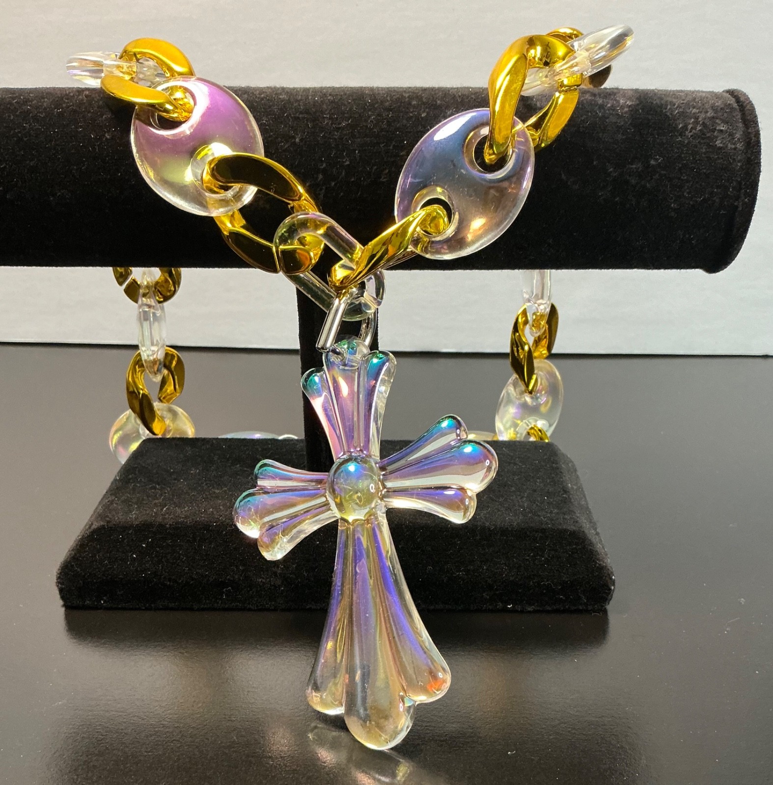 Hip Hop Necklace & Cross Pendant New Men Women Teen Jewelry