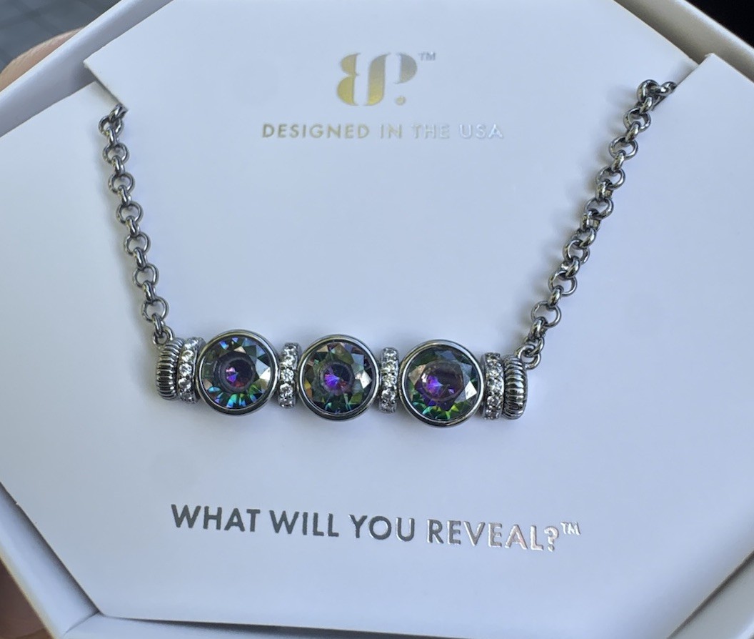 Bomb Party June 2025 Bar Necklace Alexandrite Hematite Lost in Your Love