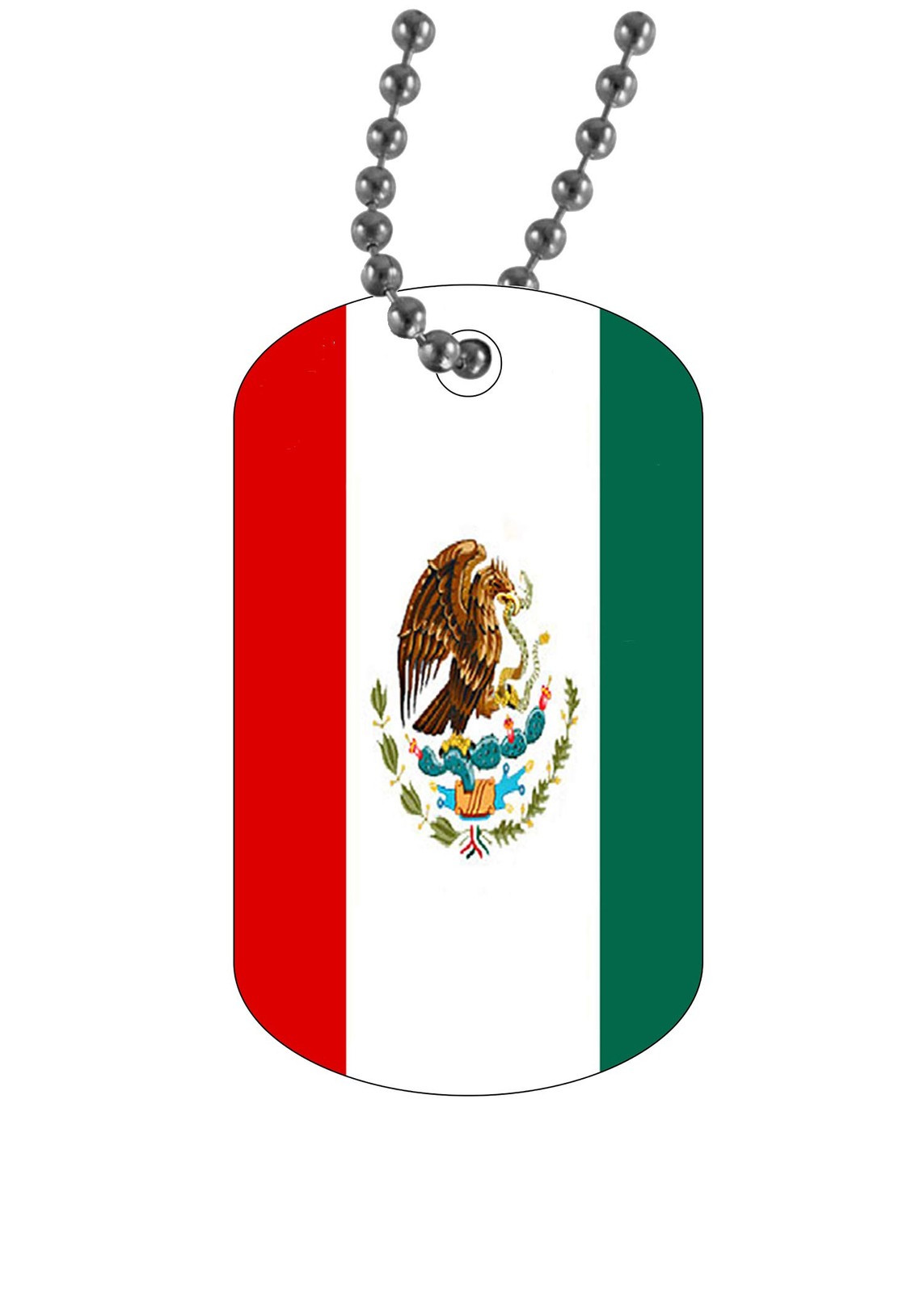 Rogue River Tactical Mexican Mexico Flag Military Style Dog Tag Pendant Jewel…