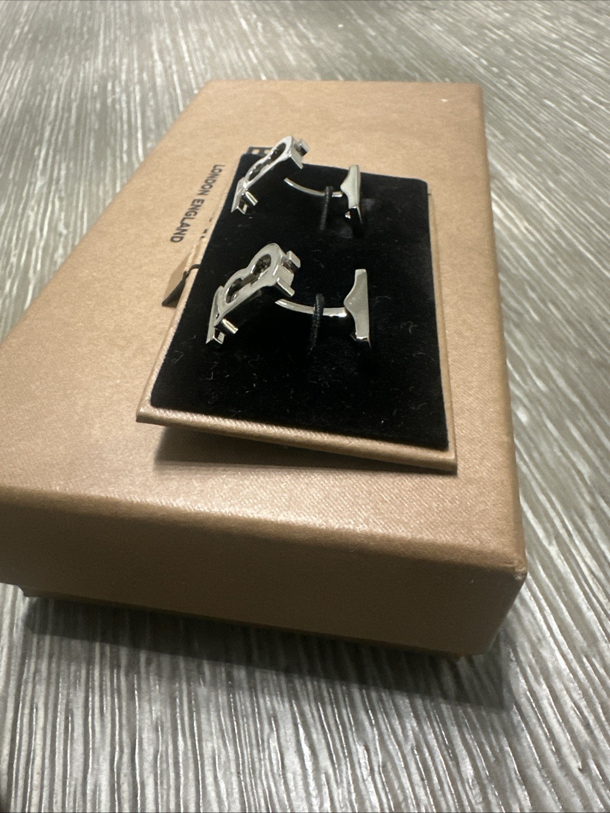 Burberry Cufflinks Palladium Authentic