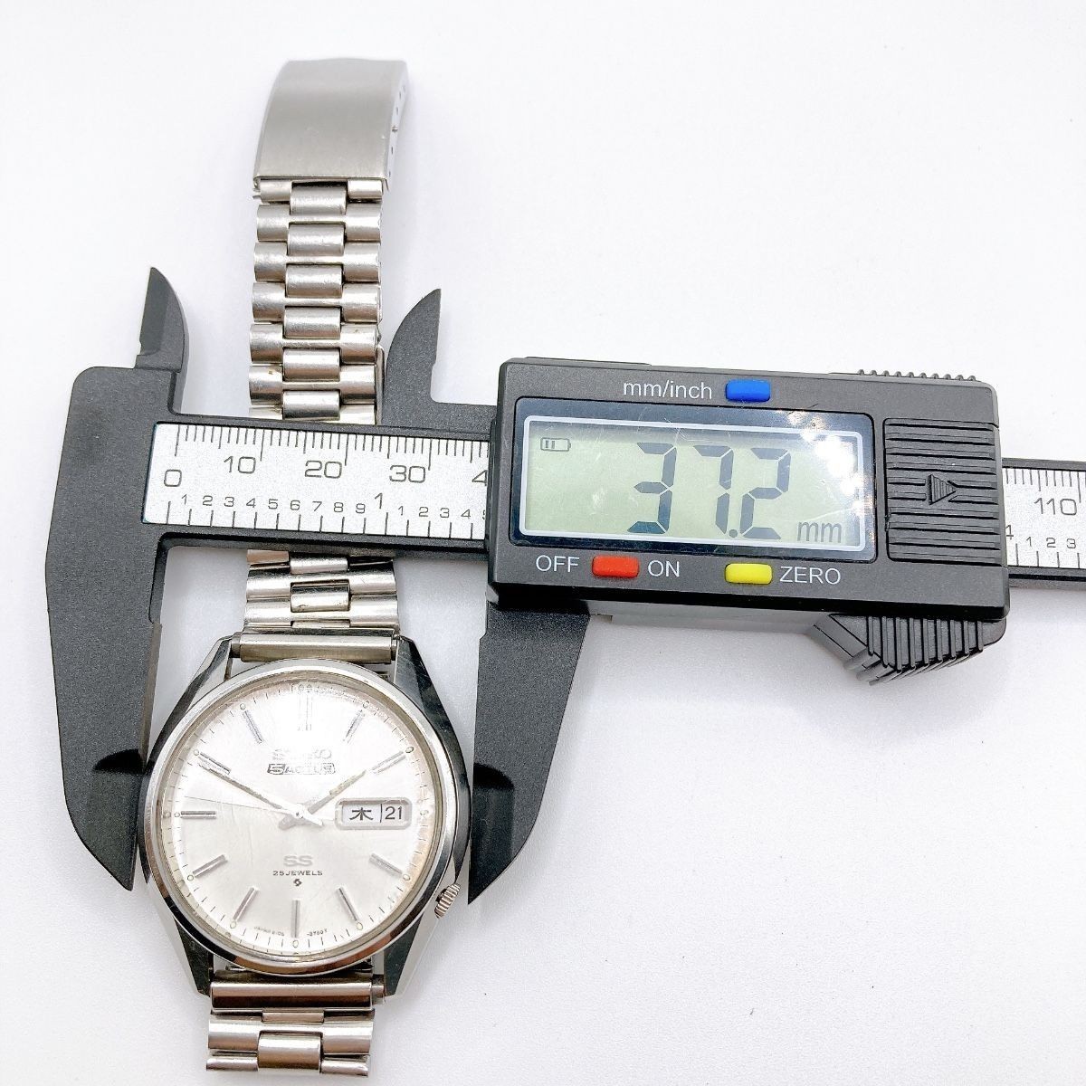 311 SEIKO 5 ACTUS Men’s Watch Automatic SS Day Date 25 Jewels Vintage Antique