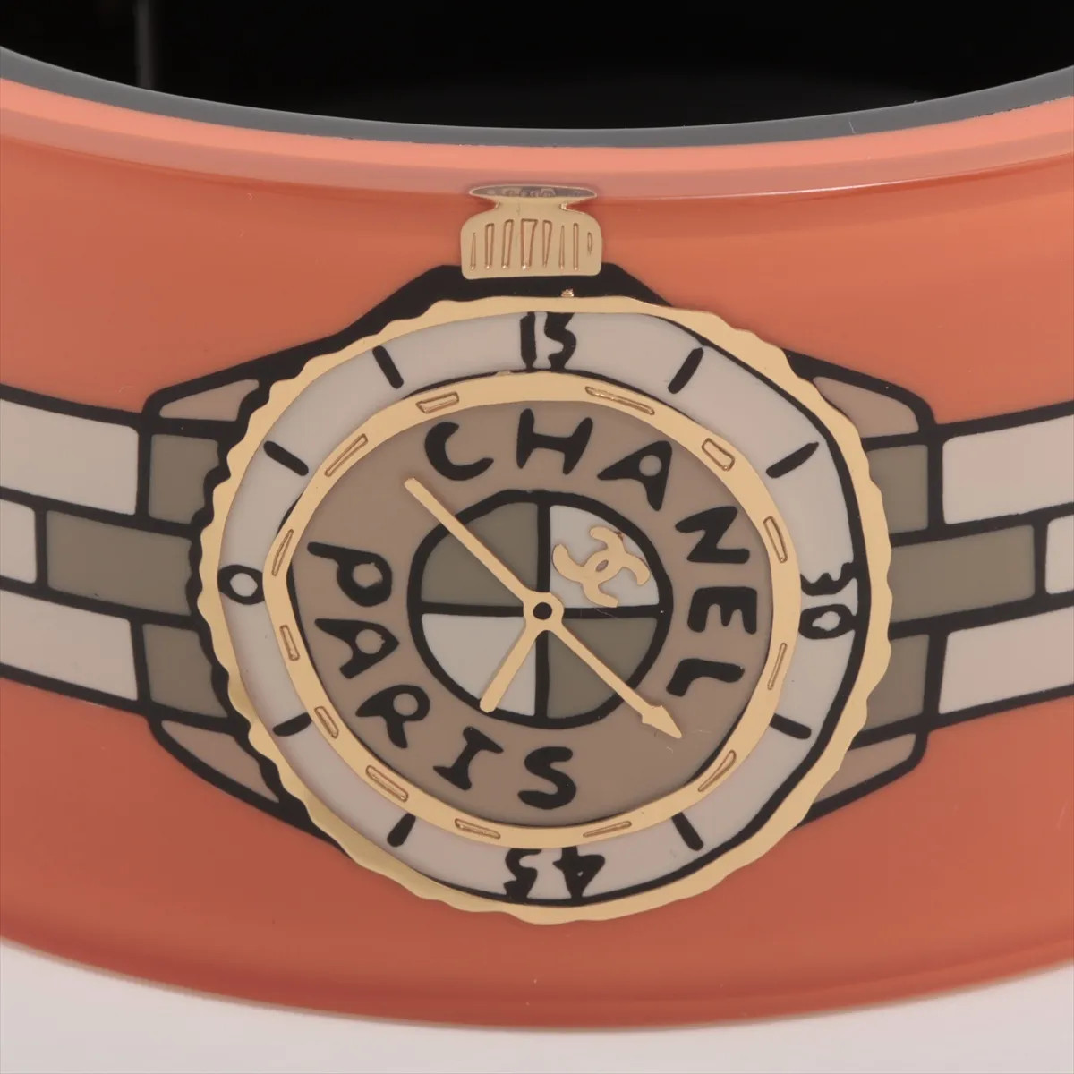 Chanel Coco Mark Logo D23A Bangle Resin Orange J12 watch design