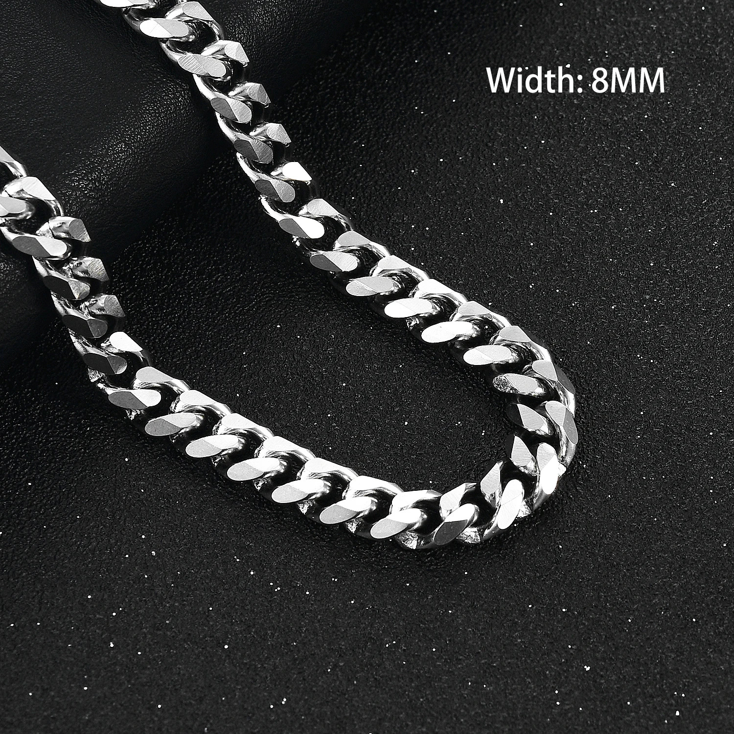 3.5/5/6/7/8/9mm Stainess Steel Link Cuban Chain Necklace for Men Women Metal Chu