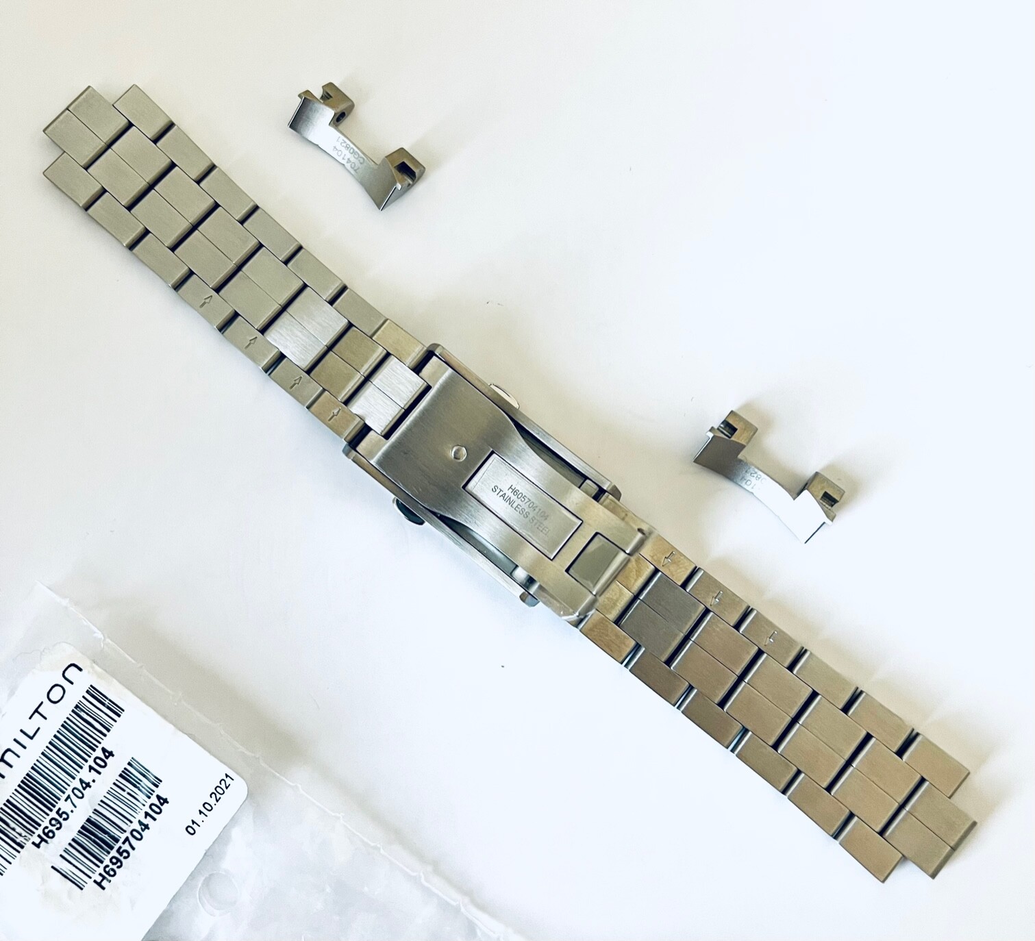 Original Hamilton Khaki H704550 H704450 H704551, 20mm Steel Watch Band Bracelet