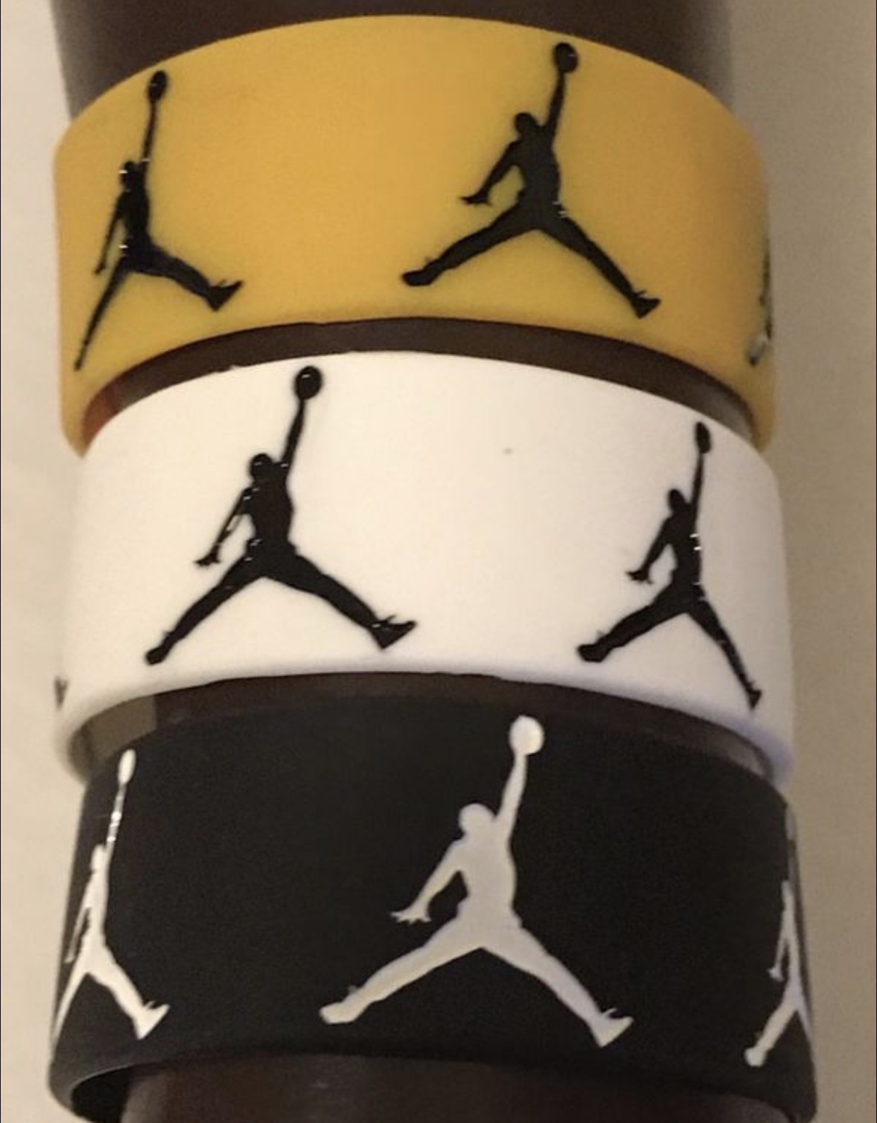 1 (One) Nike Jordan Sport Baller Band Silicone Rubber Wristband Bracelet