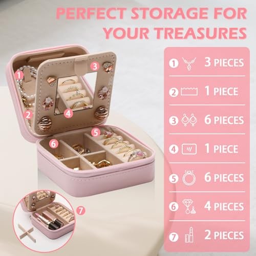 Friendship Gifts for Women Girls, Friend Travel Jewelry Box with Friend – 04