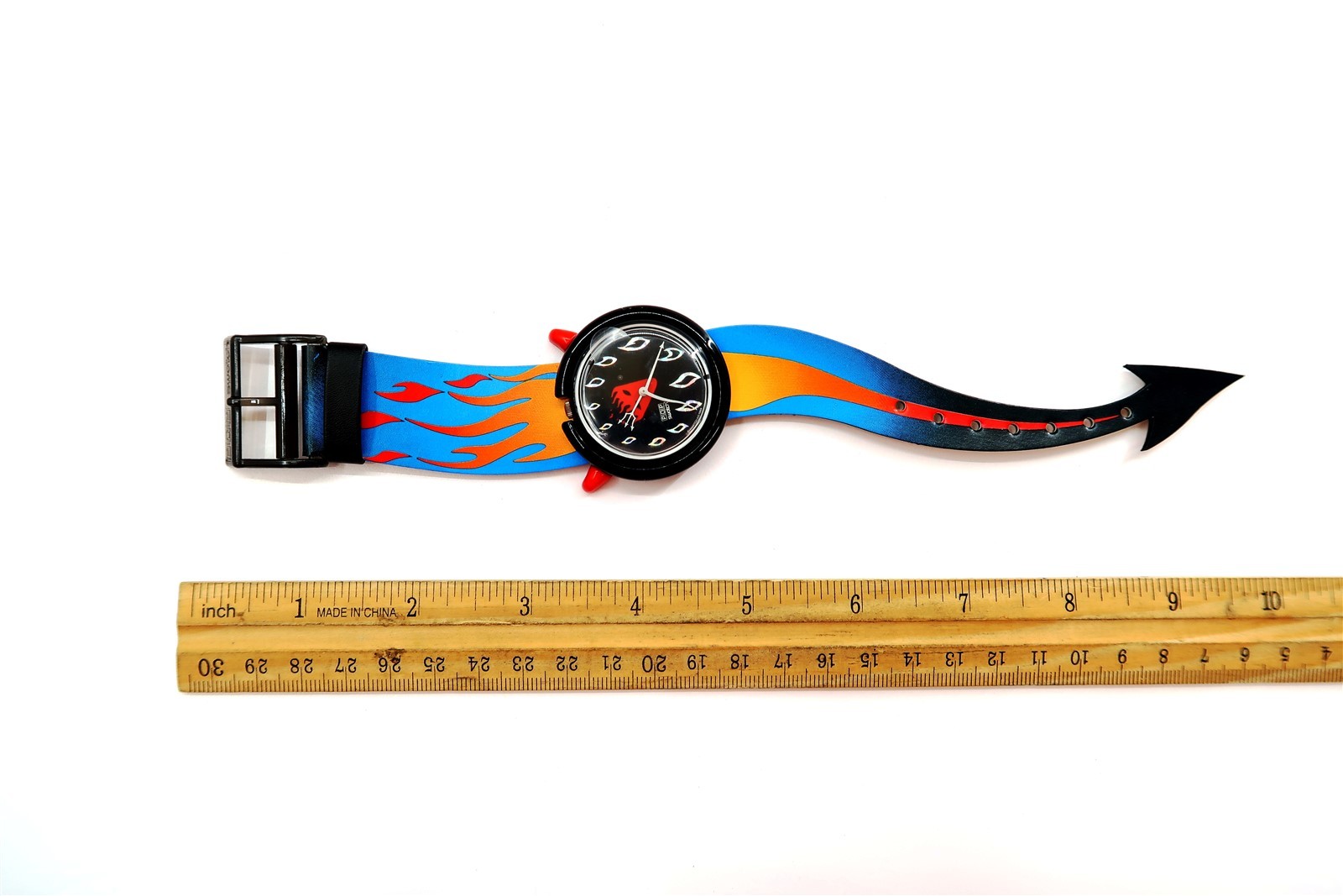 Swatch POP Watch HOT STUFF Devil PMB103 Halloween 1995 Special Package Set N2