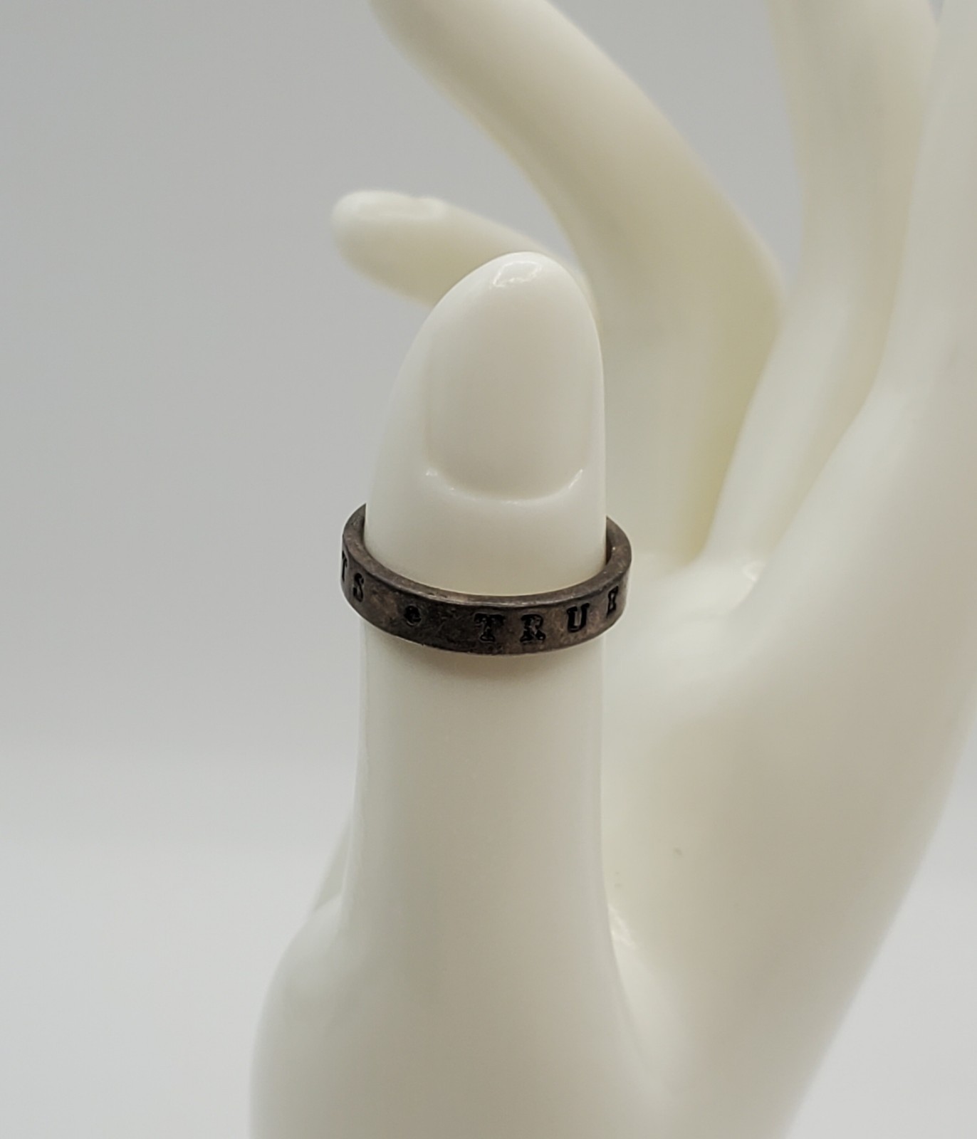 925 BDS True Love Waits Ring 7 Sterling Silver 3g Wedding Band Purity Reminder