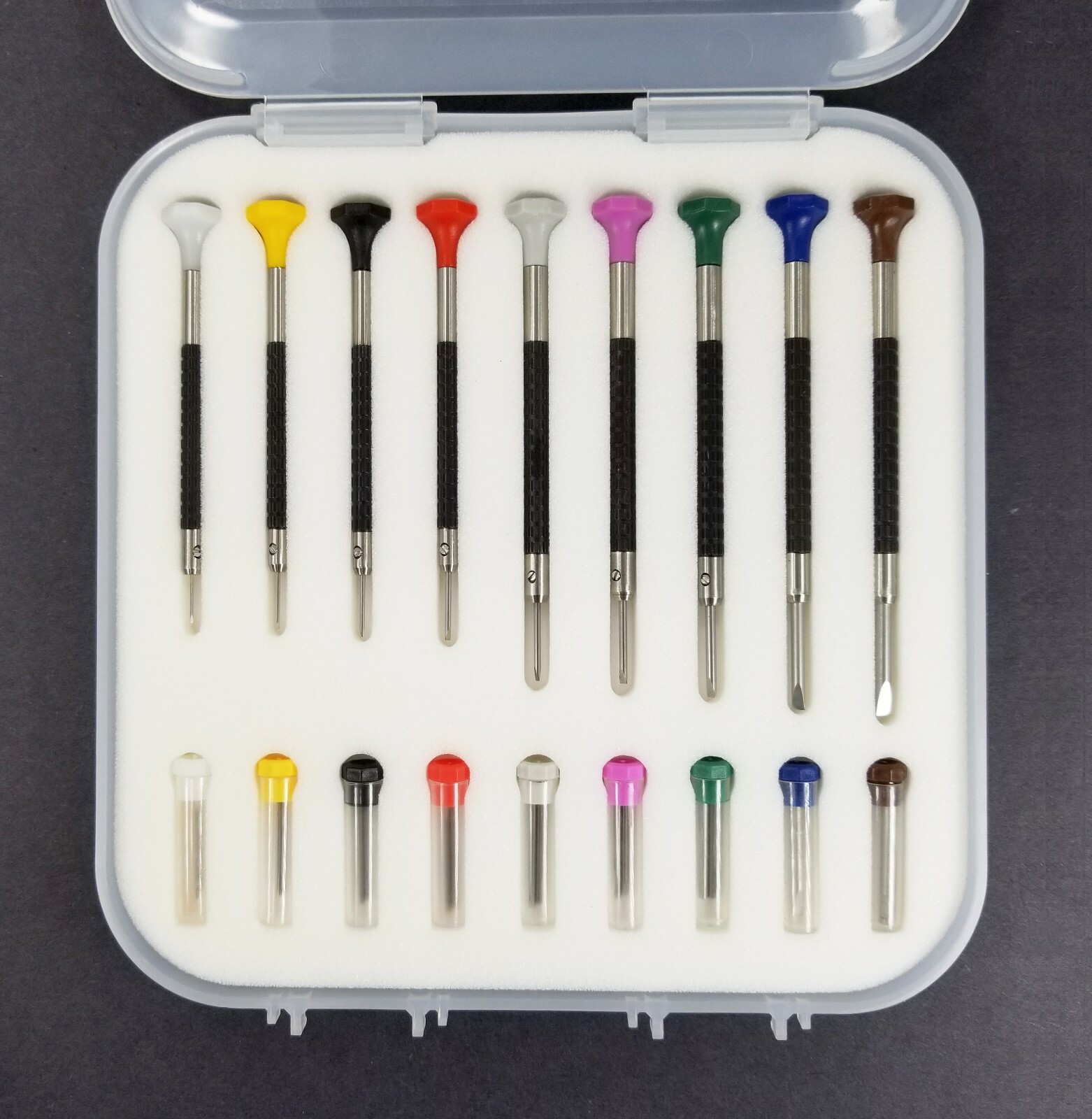 TIMELAB Watch Jewelry Repair Tool Precision Screwdriver FLAT HEAD Blade 9 PCS