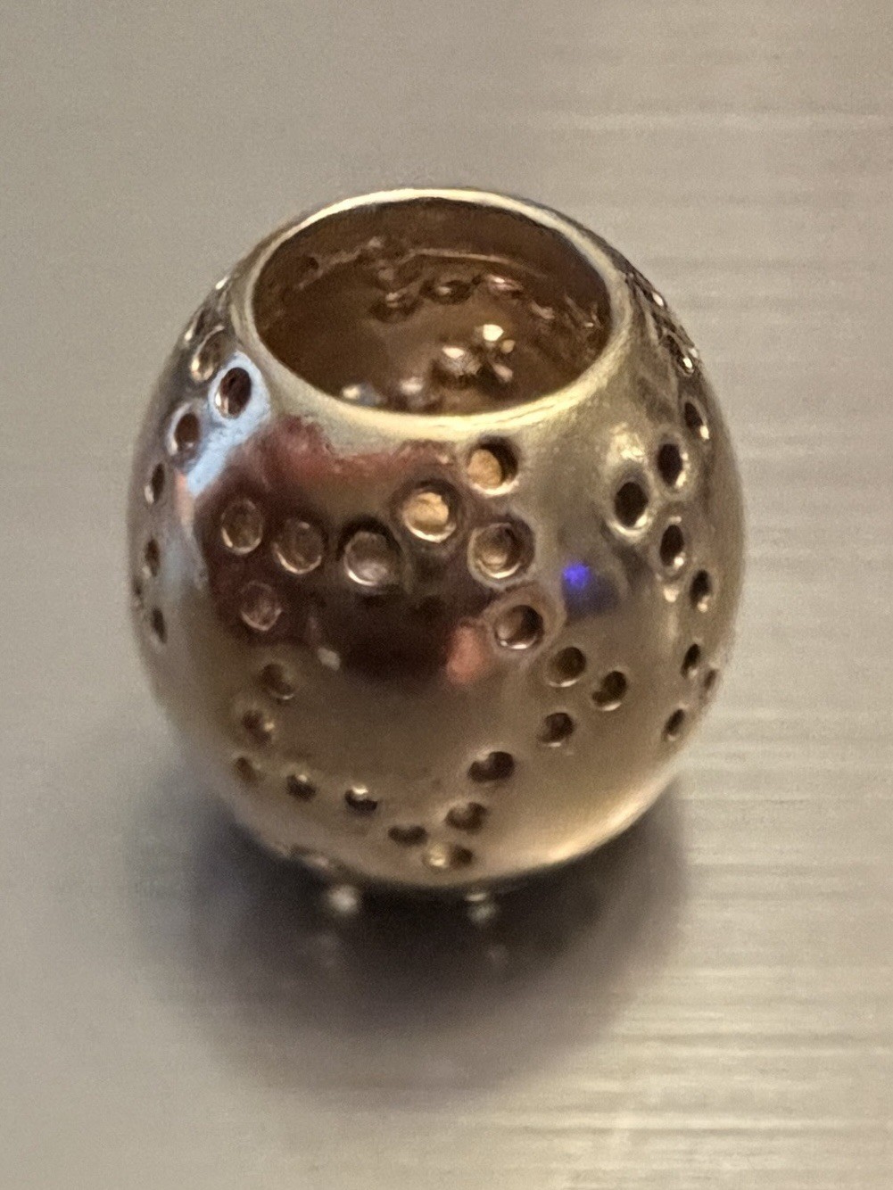 Pandora 14K Solid Gold Starlight Bracelet Charm Bead 585 ALE 750810 Authentic