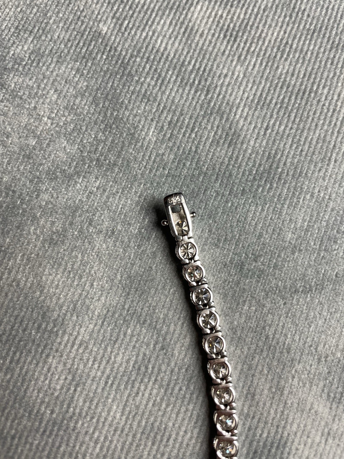 Moisanite Tennis Bracelet 5mm VVS1 D 925 Silver GRA Certified