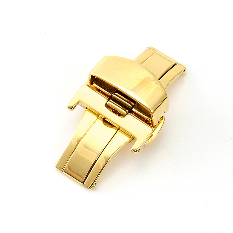 High Quality Double Press Butterfly Buckle Stainless Steel Folding Clasp 10-22mm
