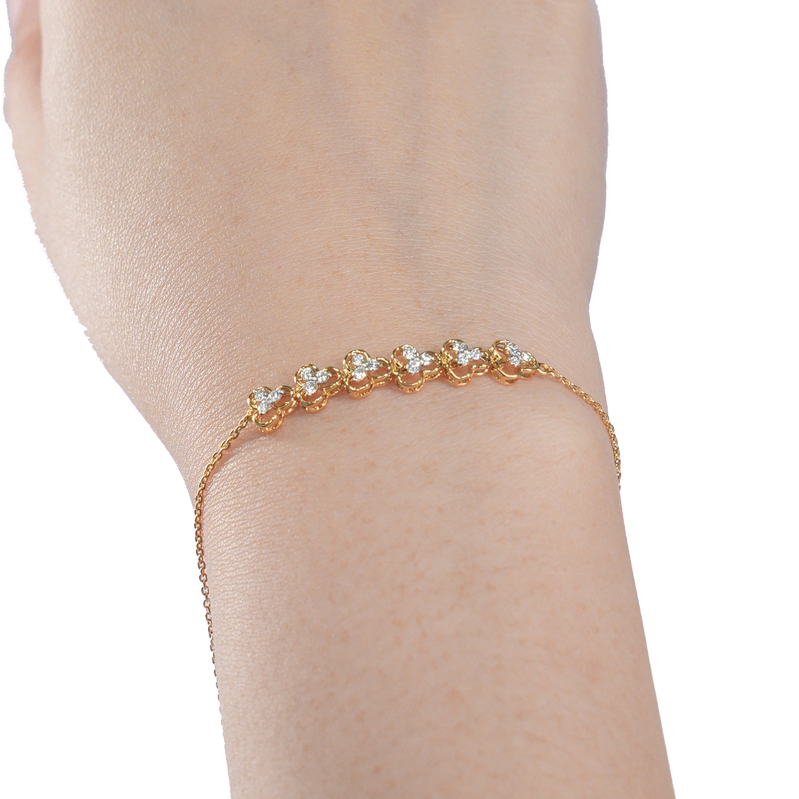 18 KARAT DIAMOND BRACELET | NATURAL DIAMOND | IGI CERTIFIED | YELLOW GOLD