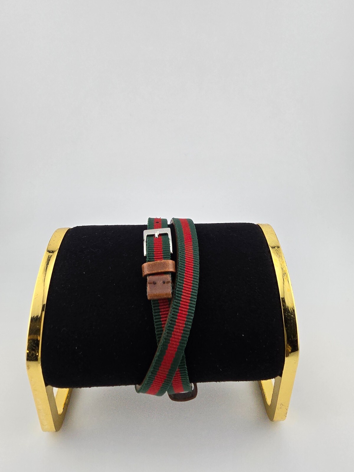 Gucci G-Frame Women’s Green and Red Dial Swiss Watch – YA128528 ($920 MSRP)