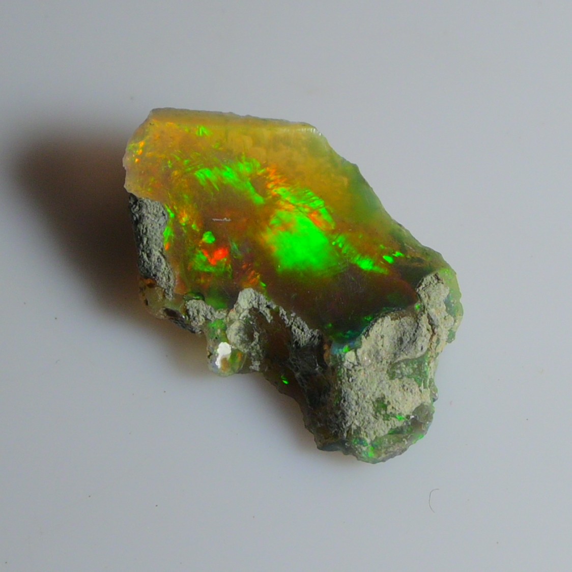 5.05 Cts Natural Black Ethiopian Opal Rough, Fire Opal Gemstone, Welo Opal Raw