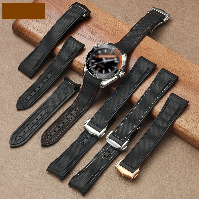 Sport Watchband Waterproof Watch Strap 21mm For Omega Planet Ocean 600 Quarter