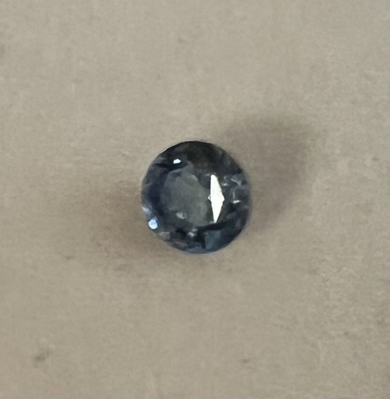 Blue Sapphire Gemstone 0.82ct 54mm Round Loose Stone