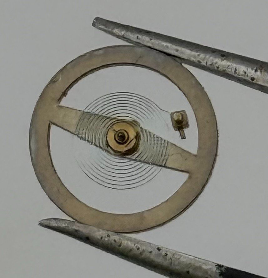 Roseba 50 Balance Wheel Complete And Spring 10½’’’ 2977 Watch Movement Parts NOS
