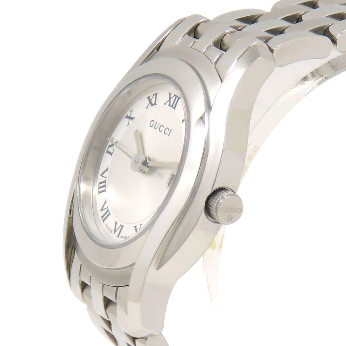 GUCCI Watch 5500L Silver Dial SS Stainless Steel with Approximately 67.3g Batter