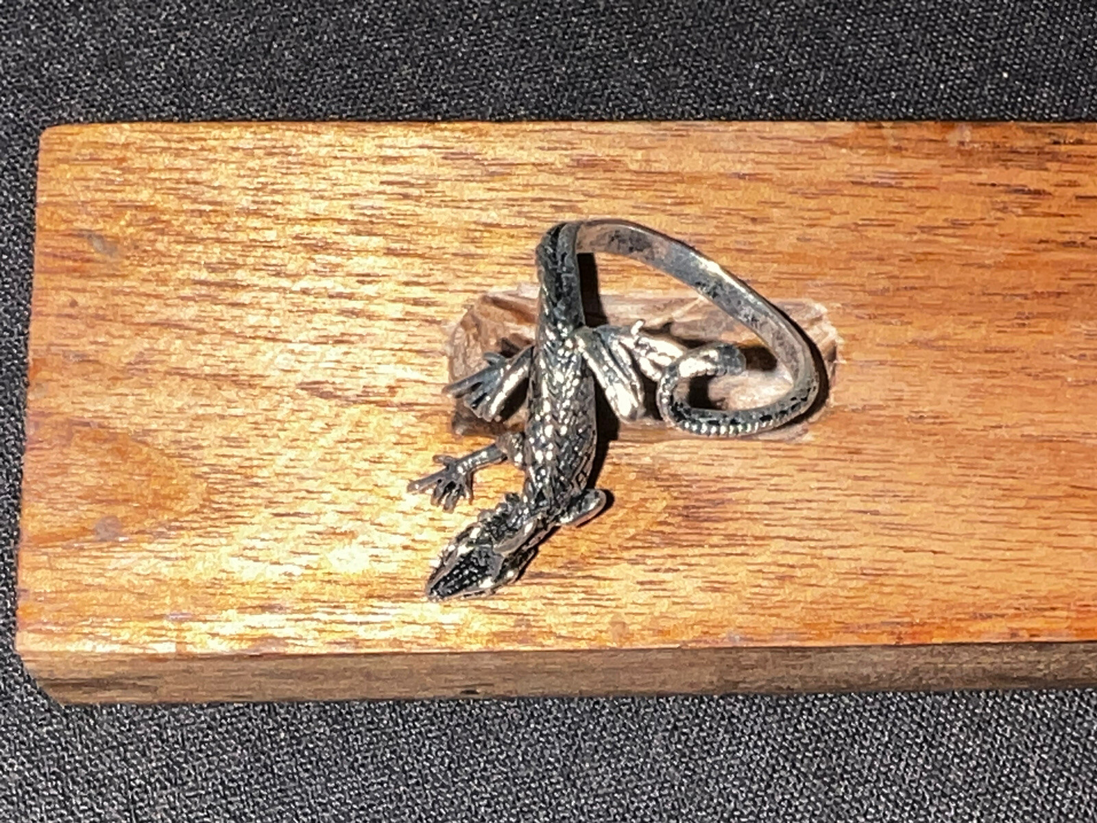 New Lizard, Chameleon,Reptile Ring, Renaissance, Halloween, Silver Color. Adjust